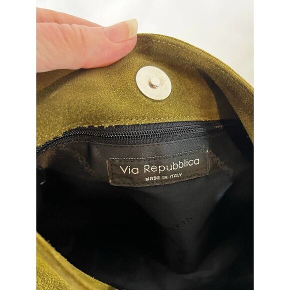 Via Repubblica Suede/Leather handbag - Picture 4 of 4